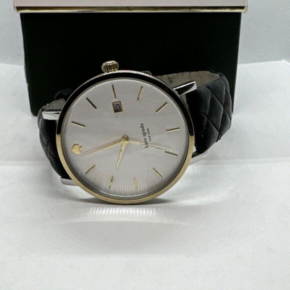 Kate Spade New York Metro 0125 Women\'s Black Leather Analog Dial Watch JNA121